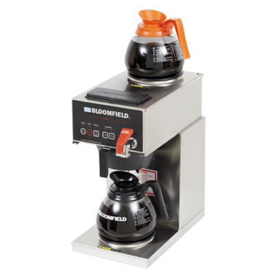 Bloomfield 1040D2F-120V 2 Warmers Single Pour Over Fresh Coffee Brewer - 120 Volts