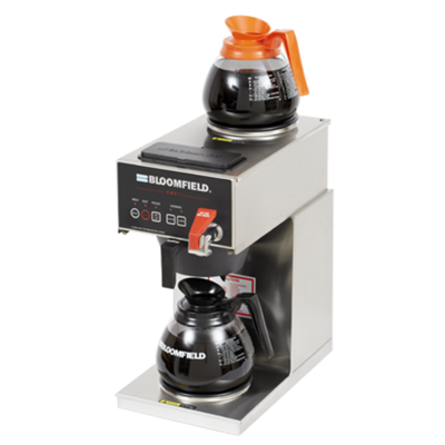 Bloomfield 1040D2F-120V 2 Warmers Single Pour Over Fresh Coffee Brewer - 120 Volts