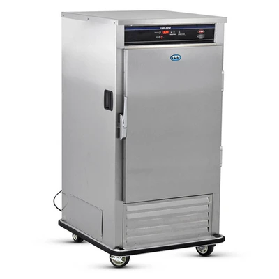 FWE URS-7-GN 32.5" W Stainless Steel 1 Solid Door Mobile Refrigerated Cabinet - 120 Volts