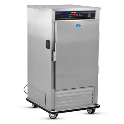 FWE URS-7-GN 32.5" W Stainless Steel 1 Solid Door Mobile Refrigerated Cabinet - 120 Volts