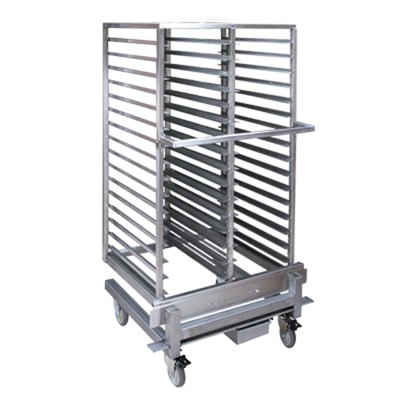 Cres Cor ROR201SBS1332D 35.63" W Double Stainless Steel Roll-In Rack