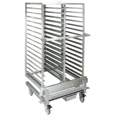 Cres Cor ROR201SBS1332D 35.63" W Double Stainless Steel Roll-In Rack