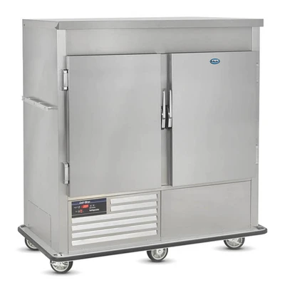 FWE URS-14-GN 63" W Stainless Steel 2 Solid Doors Mobile Refrigerated Cabinet - 120 Volts
