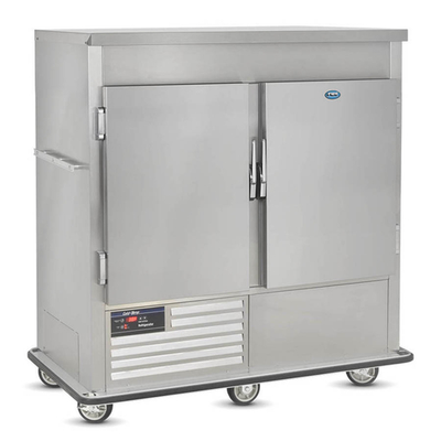 FWE URS-14-GN 63" W Stainless Steel 2 Solid Doors Mobile Refrigerated Cabinet - 120 Volts