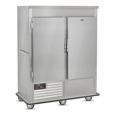FWE URS-20-GN 63" W Stainless Steel 2 Solid Doors Mobile Refrigerated Cabinet - 120 Volts