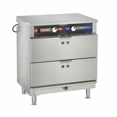 FWE PHTT-2DR-6SL 26.5" W Stainless Steel Free Standing Clymate IQ Heated Holding and Humidified Drawer - 120 Volts