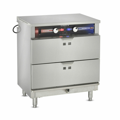 FWE PHTT-2DR-6SL 26.5" W Stainless Steel Free Standing Clymate IQ Heated Holding and Humidified Drawer - 120 Volts