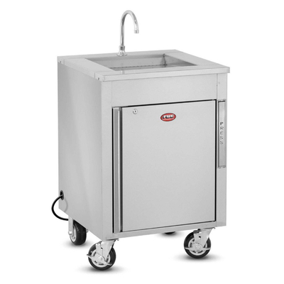 FWE HS-24E 24" W Stainless Steel Electric Self-Contained Hand Washing System - 120 Volts