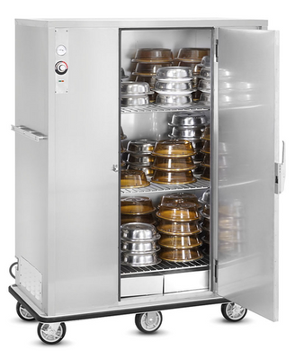 FWE A-144 53.75" W Stainless Steel 1 Door A-Series Banquet Cart - 120 Volts