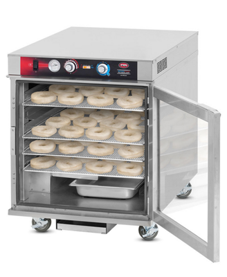 FWE ETC-2333-9PH 47.5" H Stainless Steel Full Height 1 Section Proofer or Heater Cabinet - 120 Volts