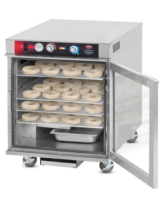 FWE ETC-2333-9PH 47.5" H Stainless Steel Full Height 1 Section Proofer or Heater Cabinet - 120 Volts