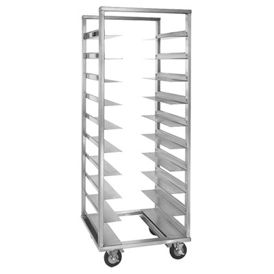 Cres Cor 22072420A 55.13" W Aluminum Double Compartment Mobile Tray Rack