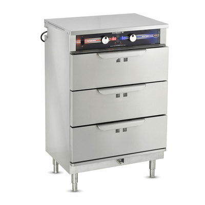 FWE PHTT-3DR-6SL 26.5" W Stainless Steel Free Standing Clymate IQ Heated Holding and Humidified Drawer - 120 Volts