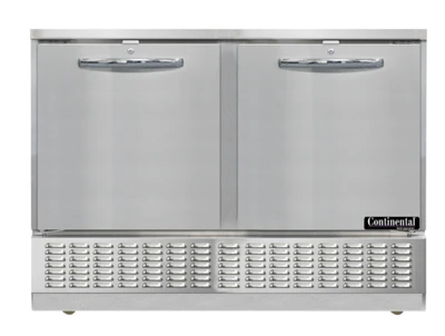 Continental Refrigerator UCF48SN 8.6 Cu. Ft. Stainless Steel Solid Undercounter Freezer - 115 Volts