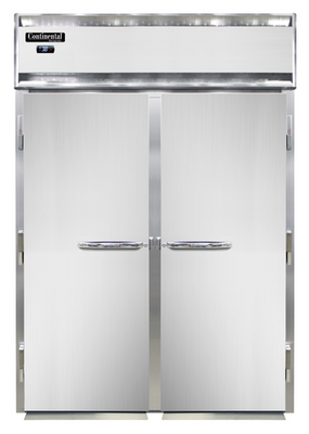 Continental Refrigerator D2FINSAE 68.5" W Two-Section Roll-In Designer Line Extra-High Freezer - 115/208-230 Volts