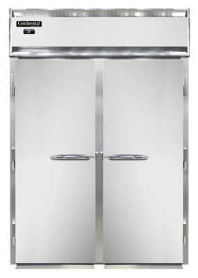 Continental Refrigerator D2FINSAE 68.5" W Two-Section Roll-In Designer Line Extra-High Freezer - 115/208-230 Volts