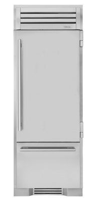True TR-30RBF-R-SS-A 1 Section Stainless Steel Solid Door Upright Refrigerated and Freezer Column with Built In Ice Maker - 115 Volts