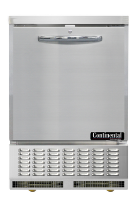 Continental Refrigerator UC24SN 4.3 Cu. Ft. Stainless Steel Solid Undercounter Refrigerator - 115 Volts