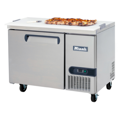 Migali C-RWT44-HC 14 Cu. Ft. Stainless Steel One-Section Reach-In Competitor Series Work Top Refrigerator - 115 Volts