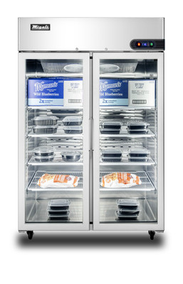 Migali C-2FG-HC 43.2 Cu. Ft. Stainless Steel 2 Glass Doors Reach-In Competitor Series Freezer - 115 Volts