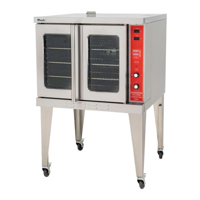 Migali C-CO1-NG 38.2" W Stainless Steel 1 Deck Natural Gas Competitor Series Convection Oven - 46,000 BTU