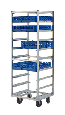New Age 97142 22" W Cup/Glass Cart with Slides for 9 Pan Racks