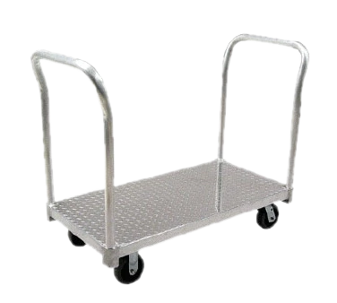 New Age PT3060P6 30" W x 60" L Tread Plate Deck Platform Truck - 2600 Lbs. Capacity