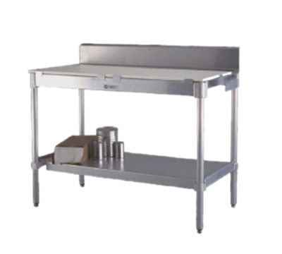 New Age 24PBS96KD Work Table 96&quot; W x 24&quot; D with Poly Top