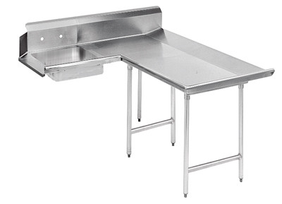 Advance Tabco DTS-D30-60R Stainless Steel L-Shaped with Landing Dishlanding-Soil Dishtable