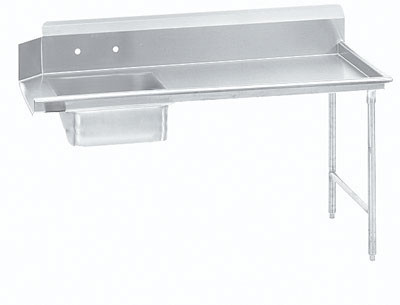 Advance Tabco DTS-S70-60R 59" W Stainless Steel Legs Straight-Soil Dishtable