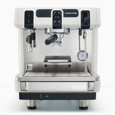Espresso Soci PRESTIGE COMPACT TALL CUP AS A/1 Faema Prestige Compact Tall Cup 1 Group Espresso Machine with Patented Thermosyphonic Adjustable Knobs - 110 Volts