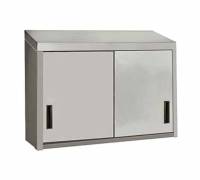 Advance Tabco WCS-15-96 96&quot; W Stainless Steel 4 Sliding Doors Enclosed Wall Mount Cabinet