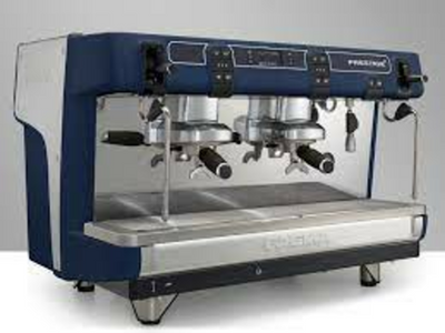Espresso Soci PRESTIGE + A/2 VA AT BL RT Faema Prestige 2 Group Espresso Machine with Patented Thermosyphonic Adjustable Knobs - 208-240 Volts
