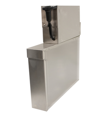 Advance Tabco CRSH-6 6&quot; W x 21&quot; D x 36&quot; H Stainless Steel Underbar Basics Soda Gun Holder