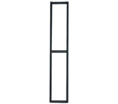 Quantum QTR24 24" H Black Powder Coated Steel Tip Out Bin Rails