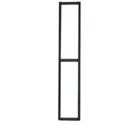 Quantum QTR24 24" H Black Powder Coated Steel Tip Out Bin Rails