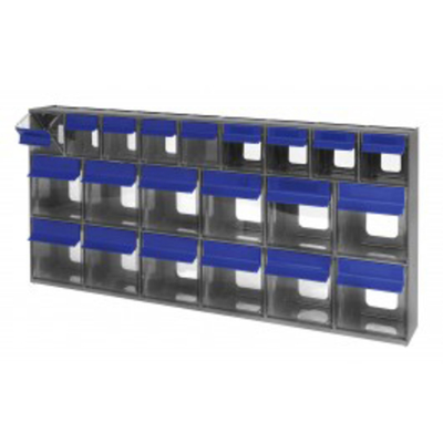 Quantum QTF24 24" H Black Powder Coated Steel Tip Out Bin Frame