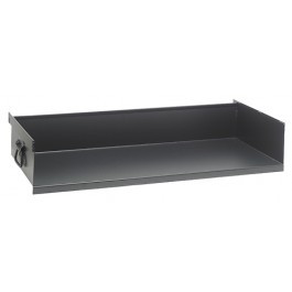 Quantum TT-OT15 36" W x 15" D x 6" H Black Steel Open Front Removable Truck Tray