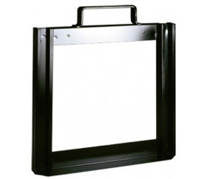 Quantum QTF48 48" H Black Powder Coated Steel Tip Out Bin Frame