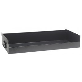 Quantum TT-CT9 36" W x 9" D x 3" H Black Steel Close Front Removable Truck Tray