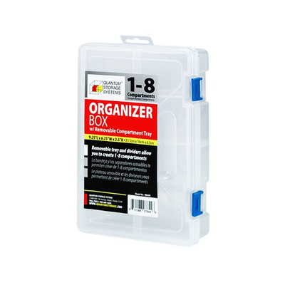 Quantum QB600 6.75" L x 4.75" W x 2.25" H Compartment Storage Box