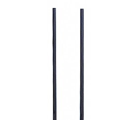 Quantum QTR70 70" H Black Powder Coated Steel Tip Out Bin Rails