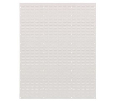 Quantum QLP-4861HC 48&quot; L x 61&quot; H Oyster White Enamel 16 Gauge Steel Heavy-Duty Wall Mounted Louvered Panel