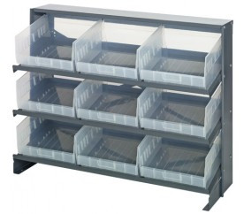 Quantum QPRHA-209CL 36" W x 12.5" L x 26.5" H Sloped Bench Style Pick Rack