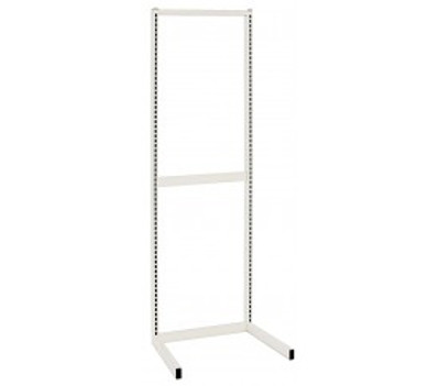 Quantum WS70-SS18HC 18&quot; W x 26&quot;D x 70&quot; H White Finish Single Sided Partition Wall Starter Unit