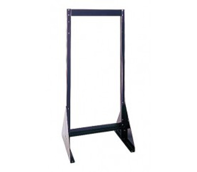 Quantum QFS224 20.25" D x 23.63" W x 28" H Black Coated Double Sided Tip Out Bin Floor Stand