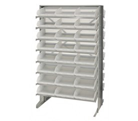 Quantum QPRD-109CL 36" W x 60" H 16 Slopped Shelves Double Sided Pick Rack