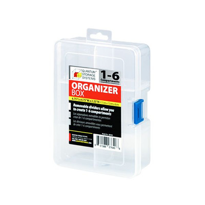 Quantum QB300 6.75" L x 4.75" W x 2.25" H Compartment Storage Box
