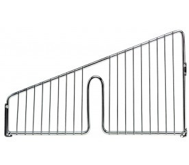 Quantum 1006DHB 10" W x 6" H Chrome Plated Finish Angled Partition Wall Divider
