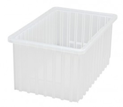 Quantum DG92080CL 16.5" L x 10.88" W x 8" H Clear Dividable Grid Container